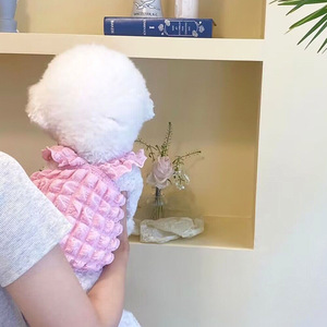 Summer lightweight dog <b>clothes</b> for small breeds like Bichon Frise, Pomeranian, Teddy, Yorkshire Terrier, Poodle, and <b>cats</b> - - Product Image 2