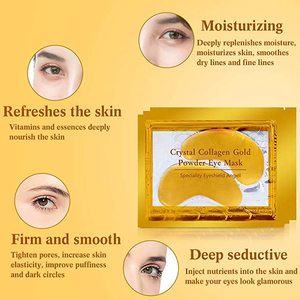 Muestras gratis Cosméticos <span class=keywords><strong>de</strong></span> belleza coreanos Máscara <span class=keywords><strong>de</strong></span> Ojos <span class=keywords><strong>de</strong></span> cristal dorado <span class=keywords><strong>de</strong></span> 24 quilates <span class=keywords><strong>para</strong></span> hidratar Reducir las <span class=keywords><strong>ojeras</strong></span> - Product Image 5