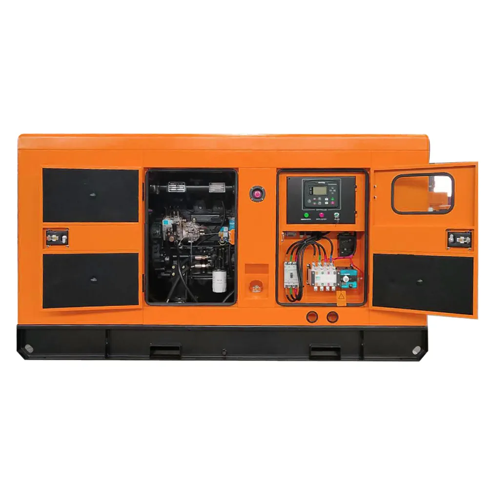 silent diesel generators 10KVA 15KVA 20KVA with ATS use hospital generac standby generator Thickened base