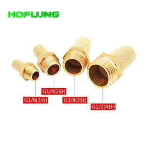 Silenciador Neumático BSLM, Componente Neumático de Acero Inoxidable, Conector de Escape con Rosca Externa, Válvula Solenoide - Product Image 5
