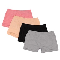 Meilleures ventes d'usine en gros : Boxers pour femmes taille haute, rayés, avec logo, en nylon tricoté, respirants, sans couture, ODM