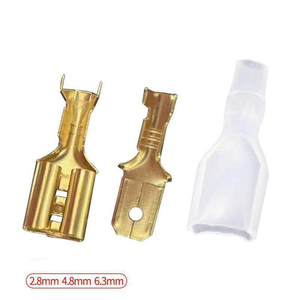 4.8MM 2.8mm Heat Resistant Female Terminals 6.3MM Plug-in Terminal Female Connector for Spring Water <b>Kettle</b> <b>Temperature</b> <b>Control</b> - Product Image 1