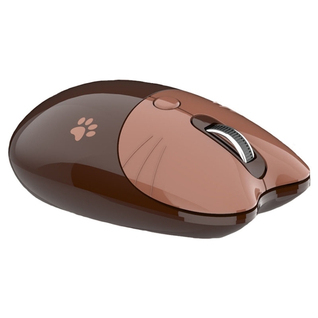 Mini Cute Cat Wireless Mouse Lightweight Soundless Mouse 2.4G Wireless Mice Candy Colors Kawaii Mouse for Girls and Kids