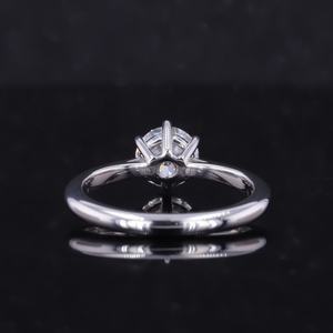 Starsgem 0.5ct 1ct ラボグロウンダイヤモンド HPHT CVD 14Kホワイトゴールド ウェディングエンゲージリング 認証済みラボグロウンダイヤモンドリング - Product Image 3