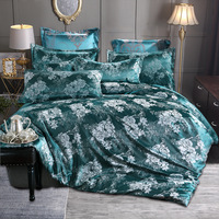 Parure de lit de luxe en twill de style européen, nouvelle housse de couette en taille Queen et King, 4 pièces, tissée, certifiée OEKO-TEX, 300 fils