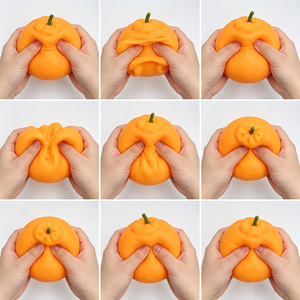 Nouveauté : Jouet anti-stress orange moche, simulation de petite orange, balle anti-stress amusante, élastique, créative et amusante - Product Image 5