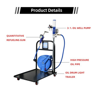 Bomba de Óleo Pneumática Automática 3:1 5:1 para Barris com Bico e Mangueira - Product Image 5