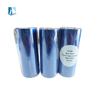 Cinta de impresora de código de barras de transferencia térmica al por mayor de fábrica Color negro 110mm x 450m cinta de resina de cera TTR en Stock