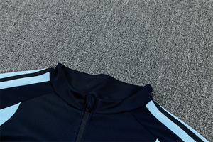 Uniformes de Fútbol Otoño Invierno, Conjunto Deportivo Transpirable con Media Cremallera y Manga Larga, Argentina 2026, para Clubes Europeos - Product Image 4