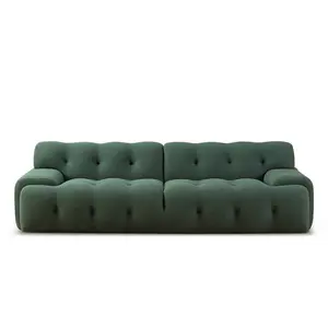 Sofá moderno minimalista do favo de mel, combinação pequena e média sala de estar sofá, sofá de tecido popular Luo Qibao