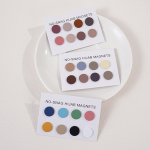 Broche magnétique pour hijab, boucle magnétique plate, fixation puissante pour foulard en soie, châle, hijab pour femme, décontracté, toutes saisons, en zinc - Product Image 5