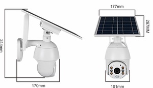 Vanhua WIFI <strong>Solar</strong> Powered <strong>Security</strong> <strong>Camera</strong> Suitable Outdoor Indoor 2.4G WIFI Pan Tilt Dome <strong>Camera</strong> - Product Image 5