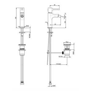 Miscelatore-bidet-cromato-con-palificazione-vanità-fratelli-Frattini - Product Image 2