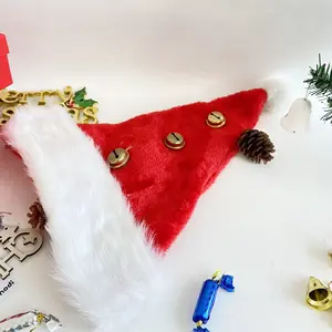 Adult Santa Claus Bell Christmas Hat Festival Plush Snowman Hat Wholesale Pack Gift For The Holidays