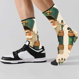 <span class=keywords><strong>Chaussette</strong></span> de sport à impression numérique sans couture Père Noël 360 - Product Image 4