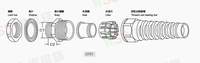 WSS Noir Blanc M12/16/20/25 Anti-traction Nylon Cord Grip M Cable Glands Réglable UI _ et RoHS Conforme