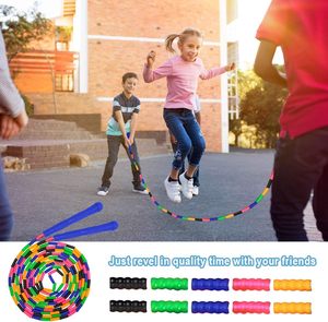 Bán buôn dài xử lý đính cườm jump rope phân đoạn jump rope cho Cardio phòng tập thể dục tập thể dục người lớn trẻ em trẻ em bỏ qua - Product Image 4