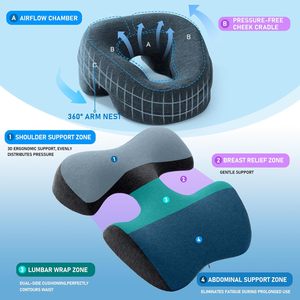 Set di Cuscini <span class=keywords><strong>per</strong></span> Massaggio: Cuscino <span class=keywords><strong>per</strong></span> il Seno e Cuscino <span class=keywords><strong>per</strong></span> il Viso, Cuscino Rinfrescante <span class=keywords><strong>per</strong></span> Dormire, Supporto <span class=keywords><strong>per</strong></span> Testa e Petto <span class=keywords><strong>per</strong></span> SPA - Product Image 3