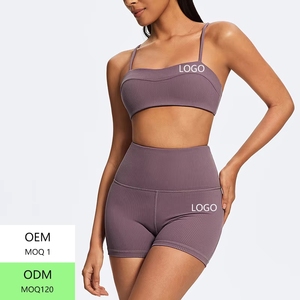 <strong>Yoga</strong> Set Woman Slim Back Sports Bra and High Waist Tight Fit Shorts Sets Sport Clothes Woman <strong>Activewear</strong> Manufacturers - Product Image 4