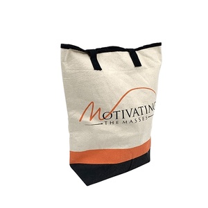 Sacs fourre-tout en toile de coton avec logo imprimé personnalisé, cadeaux promotionnels et d'affaires tendance - Product Image 1