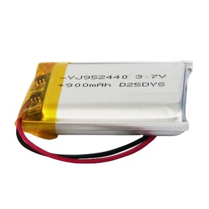 Nhà Máy chu kỳ sâu yj952440 900mAh 3.7V Pin lithium polymer cho thiết bị không dây - Product Image 1