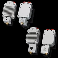 3DSWAY Pièce d'imprimante 3D XCR 2IN1-V2 Hotend à changement de couleur, double couleur, avec buse chauffante Volcano NV6 0.4/1.75, chaussette en silicone 0.8 et ventilateur