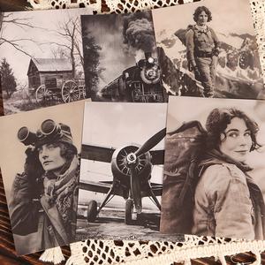 JAI IMAN 32 papiers et 36 autocollants Vintage Photos de voyageurs DIY Scrapbook Paper Kit <span class=keywords><strong>Ephemera</strong></span> Keepsake Cards - Product Image 2