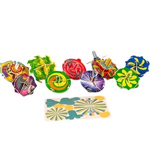 Direct Factory Promotion Gift Set Custom Die Cut Printed CMYK Color Plastic Tazos Cards Pogs PP Tazo Card 3D Puzzle Spinner