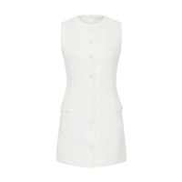Robes en lin blanches modernes sur mesure pour femmes, robe moulante élégante de style japonais