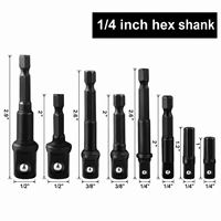 Adaptateur de manchon de perceuse (8 pièces) pour connecter différentes forets, perceuses électriques et divers outils électriques – Idéal pour la remplacement et l'utilisation.