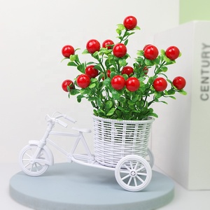 Amazon Seide Pfingstrose Blumen sträuße künstliche Blumen billige Familie Hochzeit Blumen Weihnachten Obst Fahrrad Dekorationen Anzeige