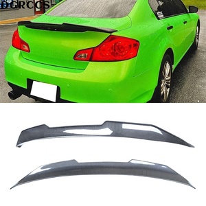 For Series G25 G35 G37 4Door Sedan PSM Style Carbon Fiber Rear Spoiler Trunk Wing 2007-2014 Not for STC - Product Image 1