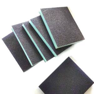 Tampons de ponçage en éponge diamantée rectangulaires bleu-gris double face pour le nettoyage et le polissage des casseroles et poêles - Product Image 2