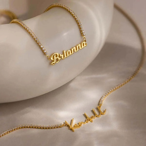 <span class=keywords><strong>Collana</strong></span> Tennis Personalizzata in Acciaio Inossidabile con Zirconi Certificata CE, Regalo Trendy <span class=keywords><strong>per</strong></span> la <span class=keywords><strong>Festa</strong></span> <span class=keywords><strong>della</strong></span> <span class=keywords><strong>Mamma</strong></span> - Product Image 1