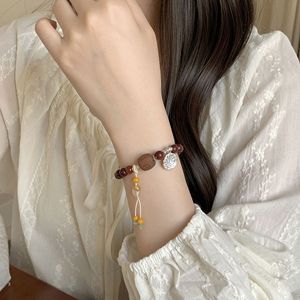กำไลข้อมือเงินแท้ S925 ประดับด้วยหินธรรมชาติ พร้อมจี้รูปสวาสติกา และลูกปัดไม้จันทน์หอม สำหรับสวดมนต์หกพยางค์ในทางศาสนา - Product Image 2