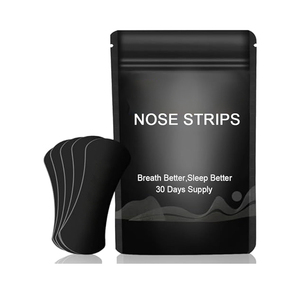 Bandes nasales transparentes noires extra-fortes pour soulager la congestion nasale et favoriser la respiration contre le ronflement - Product Image 2