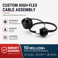 Connecteur de station de base 5G étanche IP68 RJ45 personnalisé, faisceau de câbles haute flexibilité pour robot industriel et chaîne de traînée