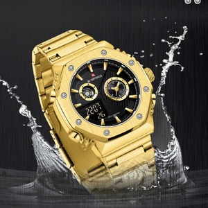 Montre sport pour homme NAVIFORCE, bracelet en acier inoxydable, étanche, quartz, affichage LCD, montre durable, Relogio Masculino - Product Image 2