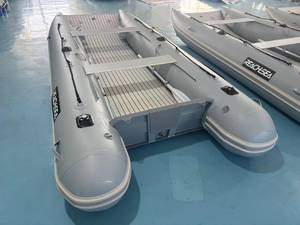 เรือคาตามารันเป่าลม REACHSEA CAT400 ขนาด 400 ซม. <span class=keywords><strong>สี</strong></span><span class=keywords><strong>ดำ</strong></span>พร้อมโลโก้ <span class=keywords><strong>สี</strong></span><span class=keywords><strong>เทา</strong></span>กลาง พร้อมพื้นรองลม - Product Image 3