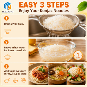 Fideos de Konjac Shirataki Instantáneos para Bajar de Peso, Reemplazo de <span class=keywords><strong>Comidas</strong></span>, Venta al por Mayor de Fábrica OEM - Product Image 4