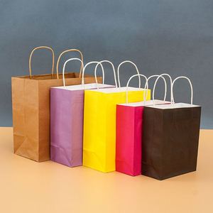 Bolsas de Papel Kraft de Lujo al por Mayor, de Alta Calidad, con Asa y Logotipo Personalizado, para Comida para Llevar - Product Image 1