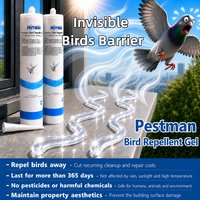 Gel répulsif pour oiseaux Pestman, réfléchissant aux UV, pour le contrôle des pigeons et des moineaux, résistant aux intempéries, dissuasif discret pour les rebords