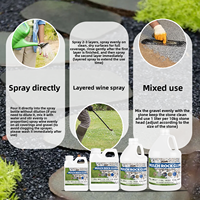 Colle de fixation pour paillis de jardin extérieur, application facile, adhérence forte et pratique, maintient l'écorce, la pierre, les galets, le gravier, les roches