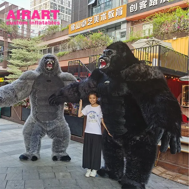 mascot costumes custom size inflatable gorilla costume for adults