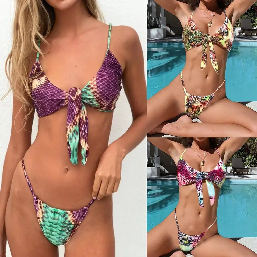 2021 Meest Populaire Vrouwen Badmode Sexy Micro Bikini Twee Stukken Badpak Beachwear