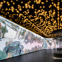 P0.9 COB LED Display P1.25 Mur LED intérieur à pas fin sans couture pour exposition de musée Galerie d'art numérique Vitrine visuelle