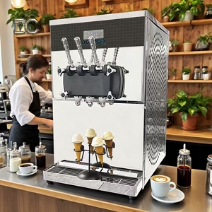 690Pcs/H Maquina De Helado Suave Table Top Soft Serve <b>Ice</b> Cream <b>Machine</b> 3 Flavors Ce/Etl Certificate Ykf <b>Ice</b> Cream <b>Maker</b> <b>Machine</b> - Product Image 2