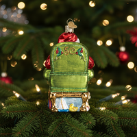 Fournisseur d'ornements de Noël en verre soufflé à la main, liste de contrôle du Père Noël pour l'arbre de Noël, boules de Noël en verre écologiques