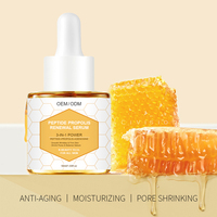 Sérum peptide OEM 3 en 1 Peptide au venin d'abeille coréen Acide hyaluronique raffermissant Anti-âge Sérum coréen blanchissant humide au miel d'abeille
