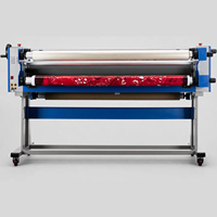 Machine à plastifier à chaud/froid grand format LeFu LF1700-D3 1,63 m/64 po avec poignée manuelle semi-automatique 9 m/min